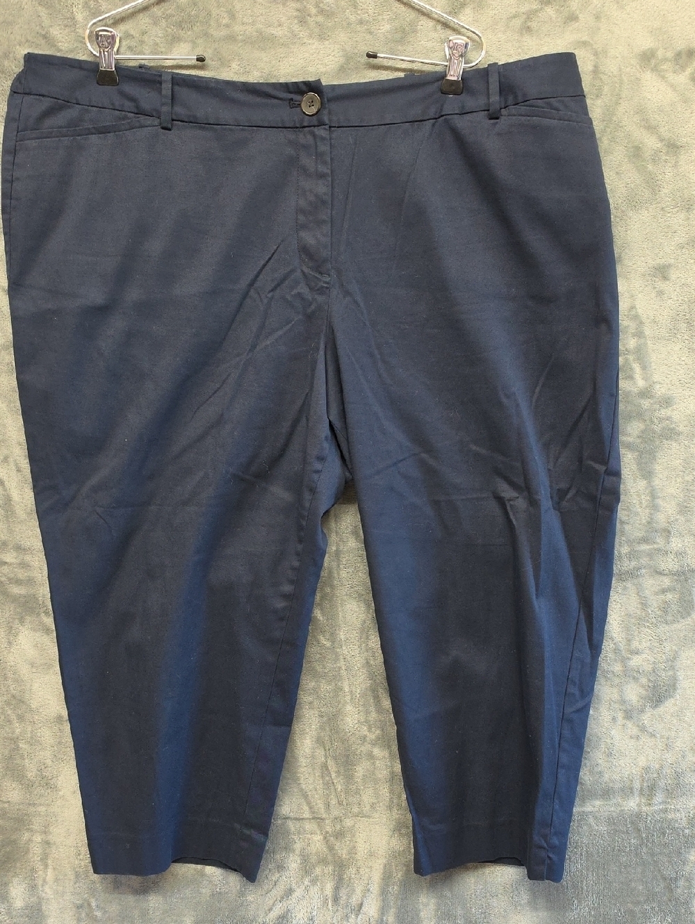 Talbots Women's Navy Chino Pants Capris Size 22WP